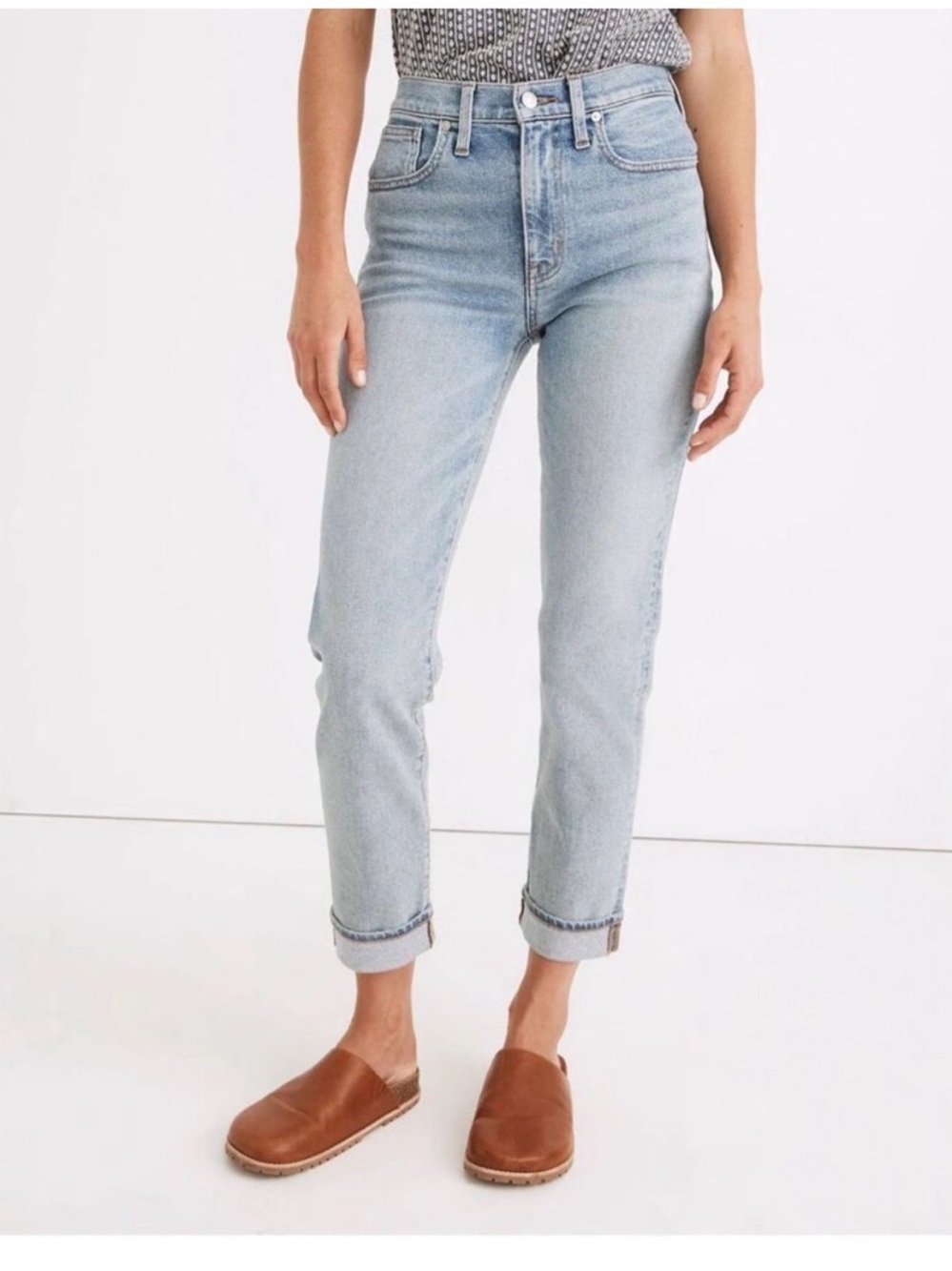 Madewell Roadtripper High-Rise Slim Boyjeans in Edenwald Wash